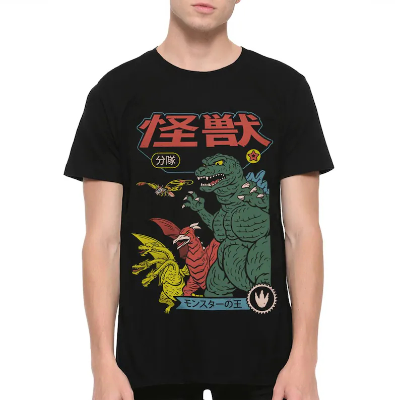 Godzilla Gojira Japanischer Ka – Street Fashion Japan Bewertung und Preis