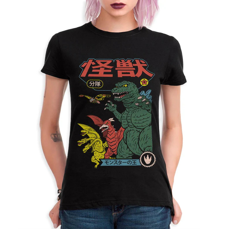Godzilla Gojira Japanischer Ka – Street Fashion Japan Bewertung und Preis