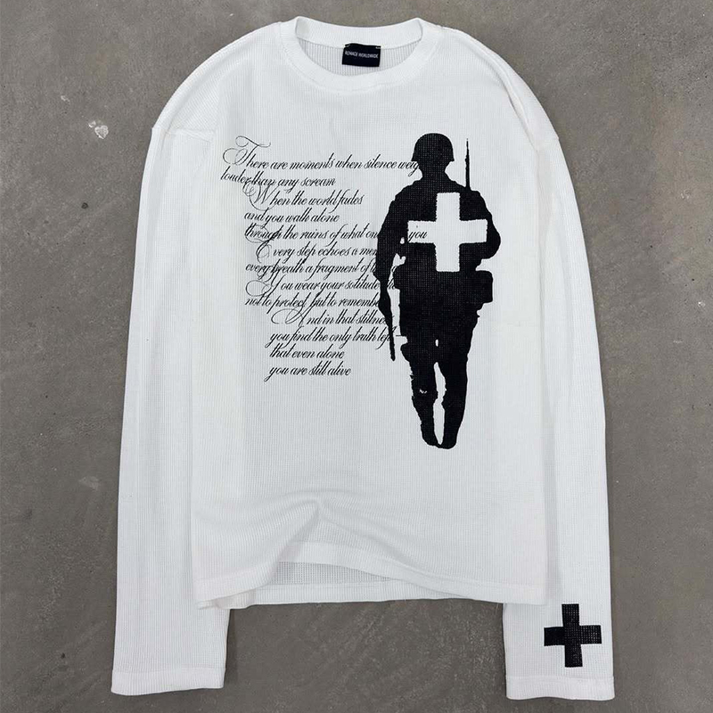 Modisches Harajuku-T-Shirt mit – Street Fashion Vintage Bewertung und Preis